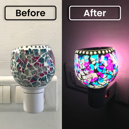 Camphor Vaporizer & Night Lamp (Premium) with Pure Camphor Tablets 50 gm - Model - Crack Light