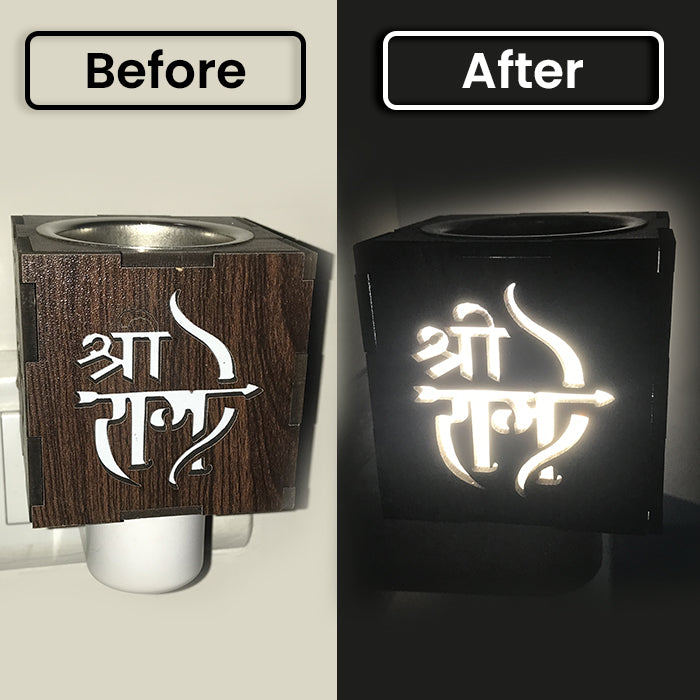 Shree RAM-Camphor Burner & Night lamp+Shudh Kapoor  - (Model - Shree Ram)