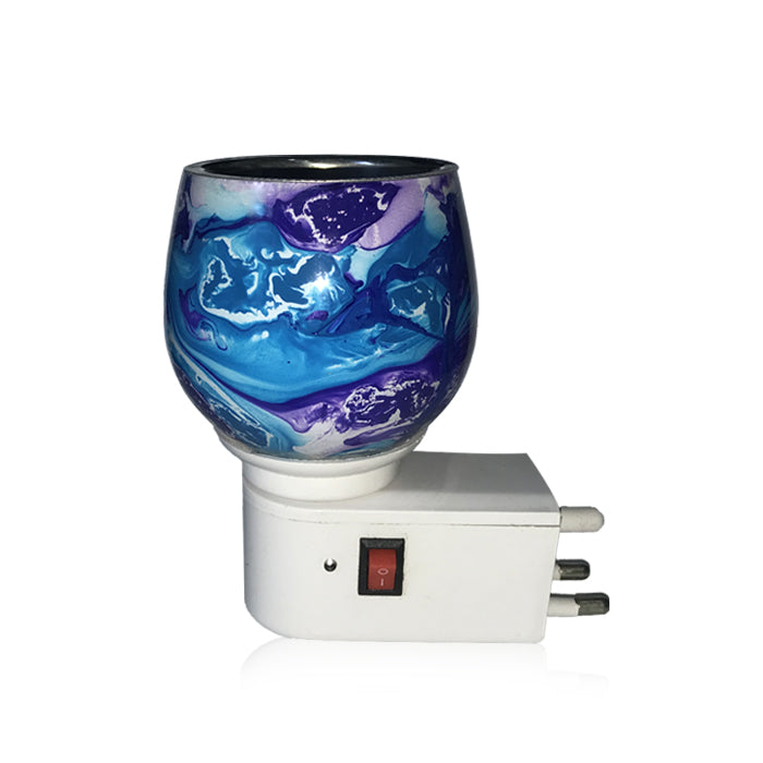 Camphor Vaporizer & Night Lamp  with Pure Camphor Tablets 50 gm - Model - Blue Waves