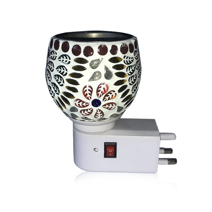 Camphor Vaporizer & Night Lamp (Premium) with Pure Camphor Tablets 50 gm - Model - Leaves