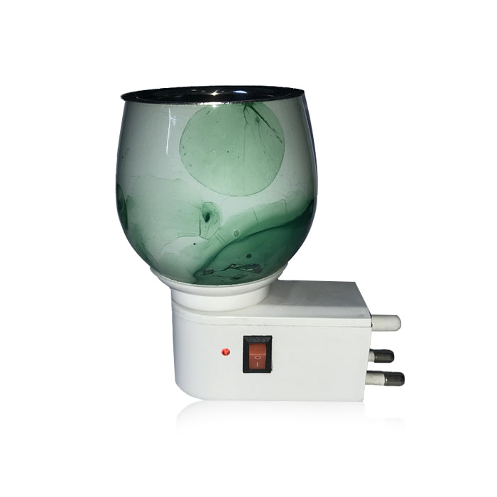 Camphor Vaporizer & Night Lamp  with Pure Camphor Tablets 50 gm - Model - Green Wave