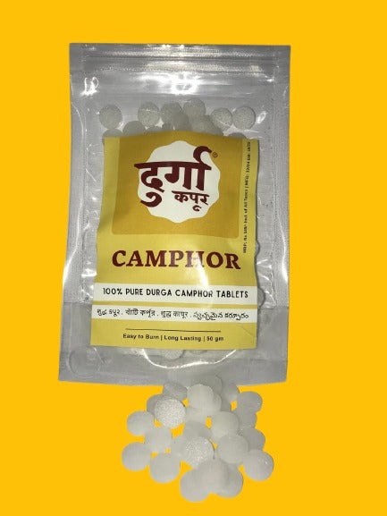 Camphor Vaporizer & Night Lamp (Premium) with Pure Camphor Tablets 50 gm - Model - Leaves